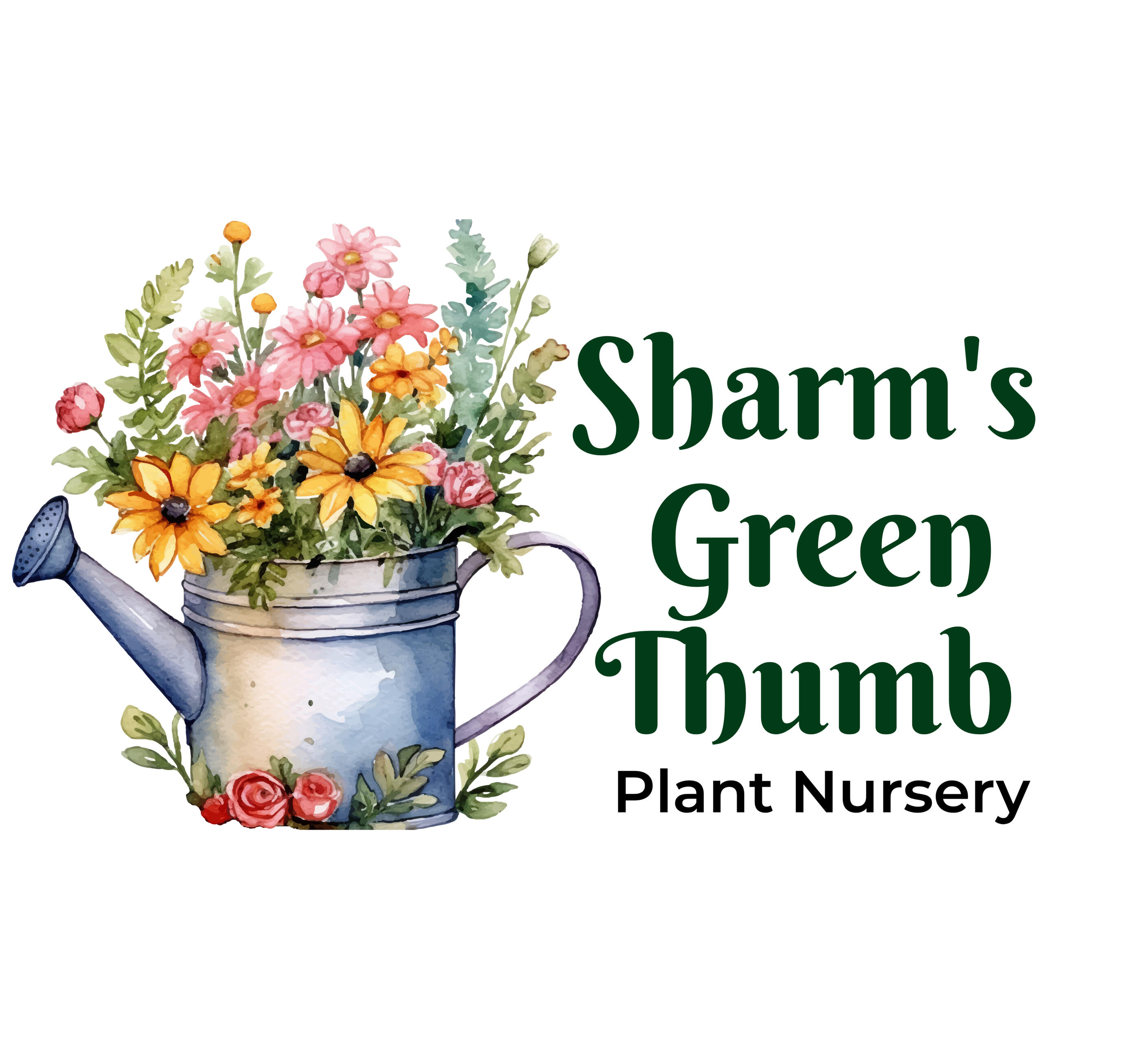 Sharm's Green Thumb logo Sharm's Green Thumb plant nursery logo - Longview TX